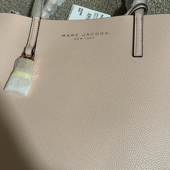 NEW Marc Jacobs Pink Leather Tote Bag - Picture 5 of 9